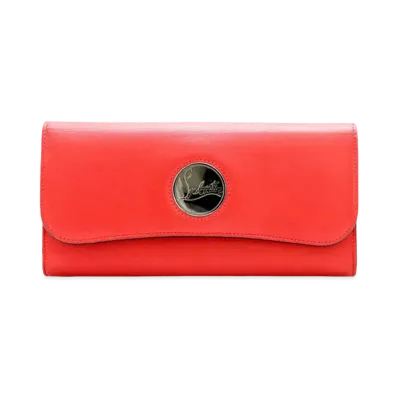 Christian Louboutin Riviera Leather Long Wallet "Pink"