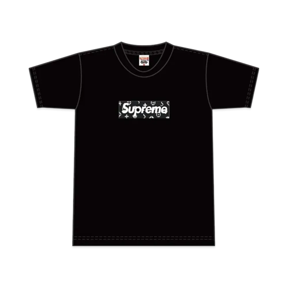 Supreme Vuitton Box Logo Tee "Black"