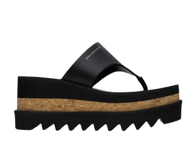 STELLA McCARTNEY Women's Sneak-Elyse Platform Thong Sandals "Black"