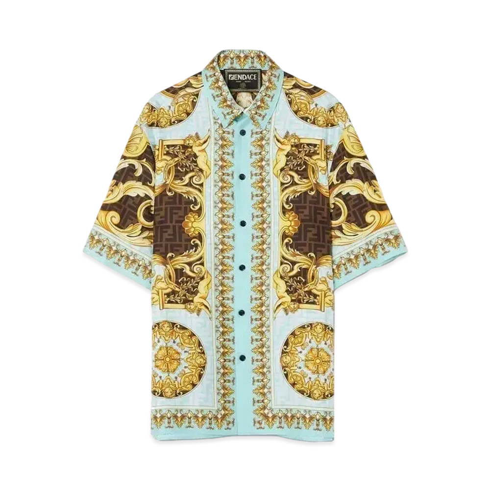 FENDI x Versace Fendace Wild Baroque Silk Shirt