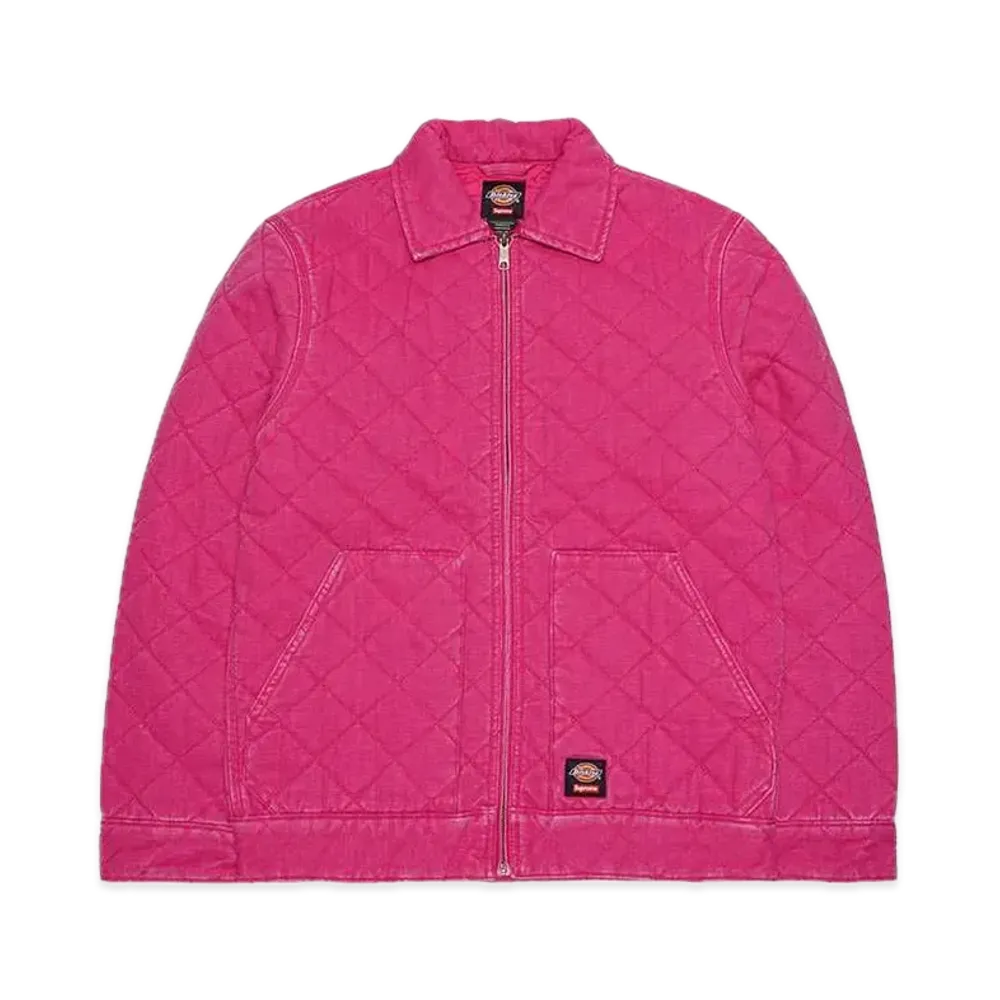 Supreme x Dickies Quilted Denim Work Jacket "Pink"