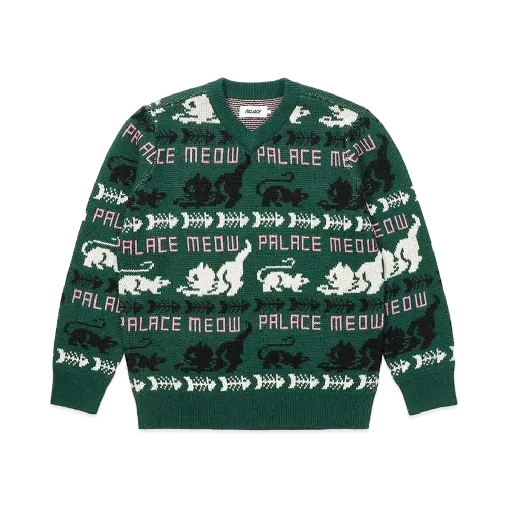 PALACE Meow Meow Knit "Green"