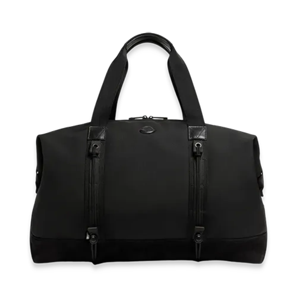 MONCLER Tech Water-Repellent Leather-Trimmed Duffle Bag "Black"