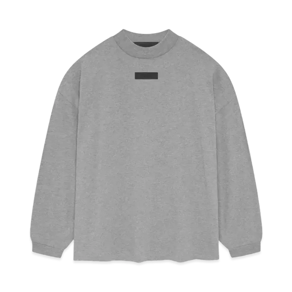 FEAR OF GOD ESSENTIALS LS Tee "Dark Heather Oatmeal"