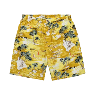 WACKO MARIA x MINEDENIM / Hawaiian Shorts "Yellow"