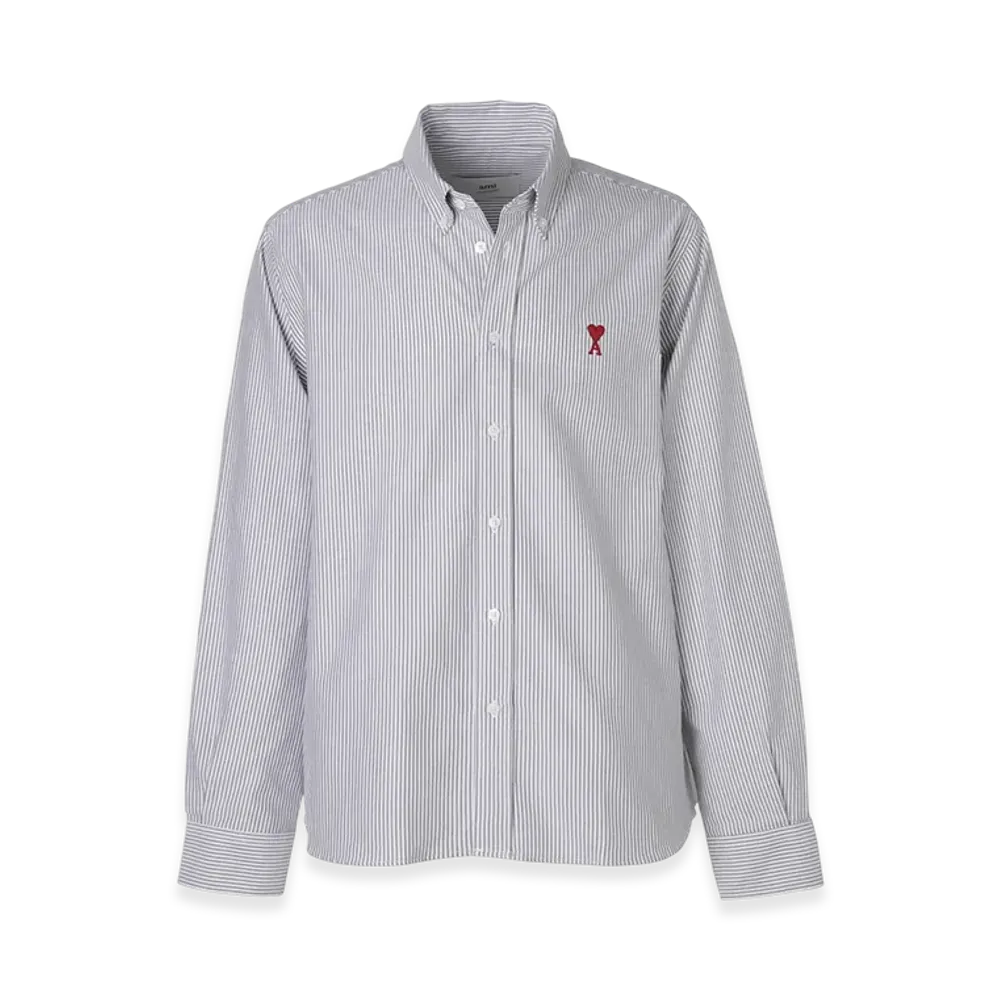 AMI PARIS De Coeur Shirt "Black/Naturalwhite"