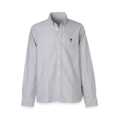 AMI PARIS De Coeur Shirt "Black/Naturalwhite"