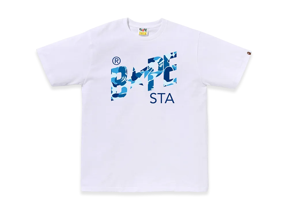 A BATHING APE ABC Camo Bape Sta Tee "White/Blue"