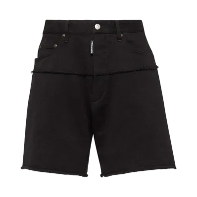 Dsquared2 Dyed Big Boxer Fit Shorts "Black"