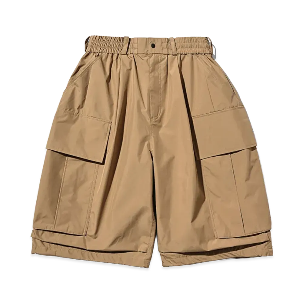 CLESSTE +Phenix Windstopper® By Gore-Tex Labs City Mega Pocket Balloon Cargo Half Pants "Camel Beige"