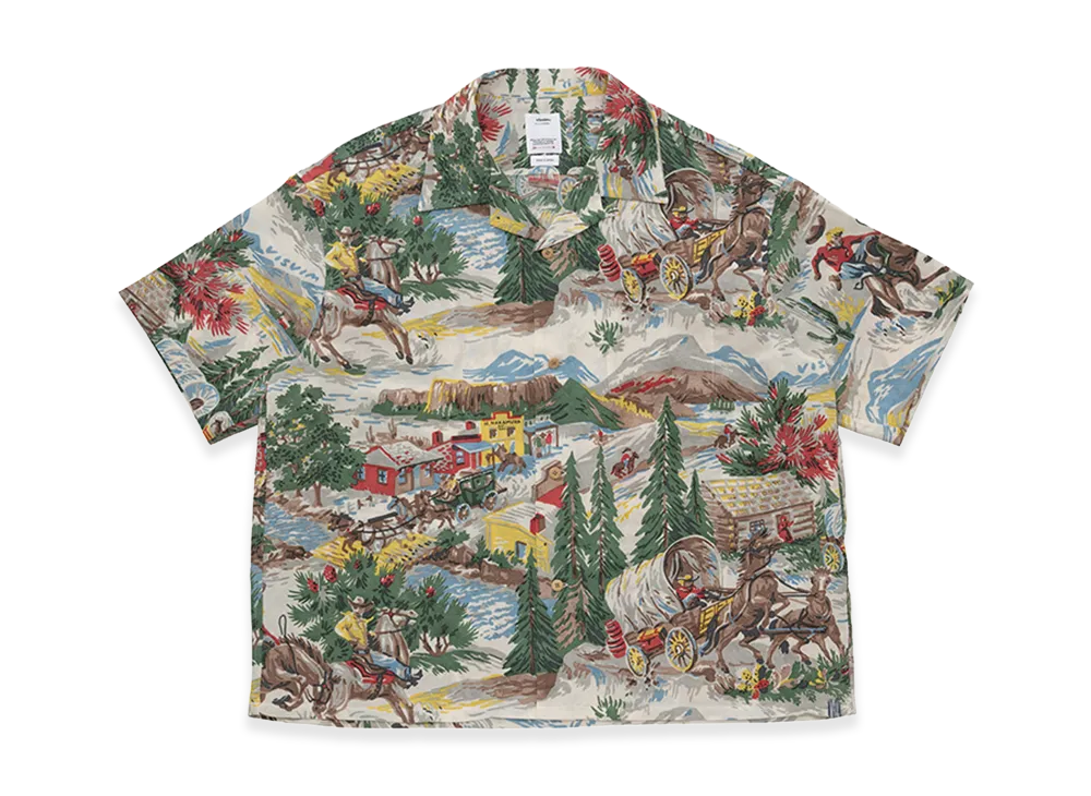 visvim Crosby Shirt S/S (Washi Chirimen) "Ivory"