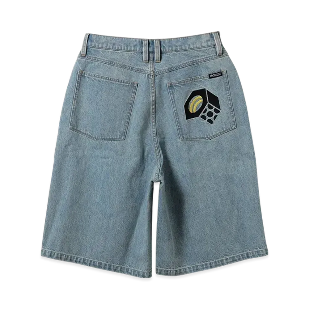 BEAMS x MOUNTAIN HARDWEAR Exclusive Denim Shorts "LightBlue"