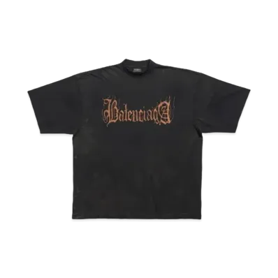 BALENCIAGA Heavy Metal T-shirt Large Fit "Black"