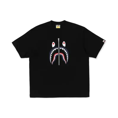 A BATHING APE Shark Tee UK "Black"