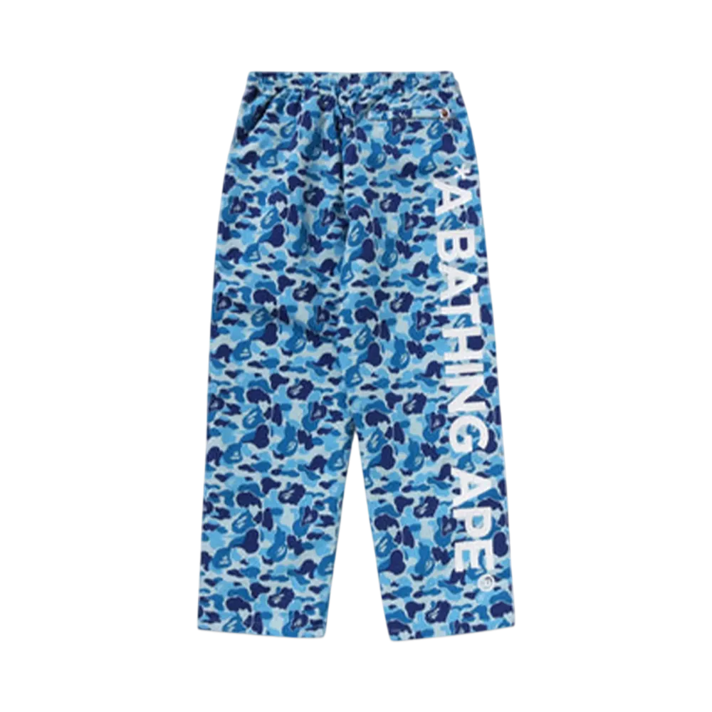 A BATHING APE Abc Camo Track Pants "Blue"