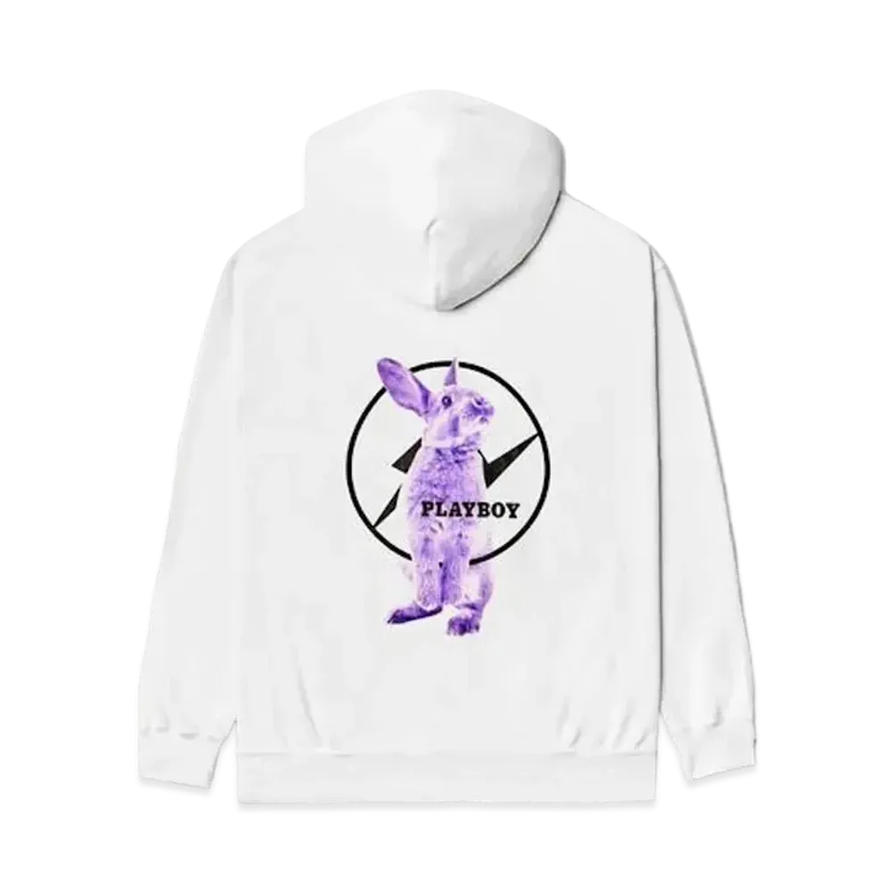 FRAGMENT Meets Playboy Purple Bunny Hoodie "White"