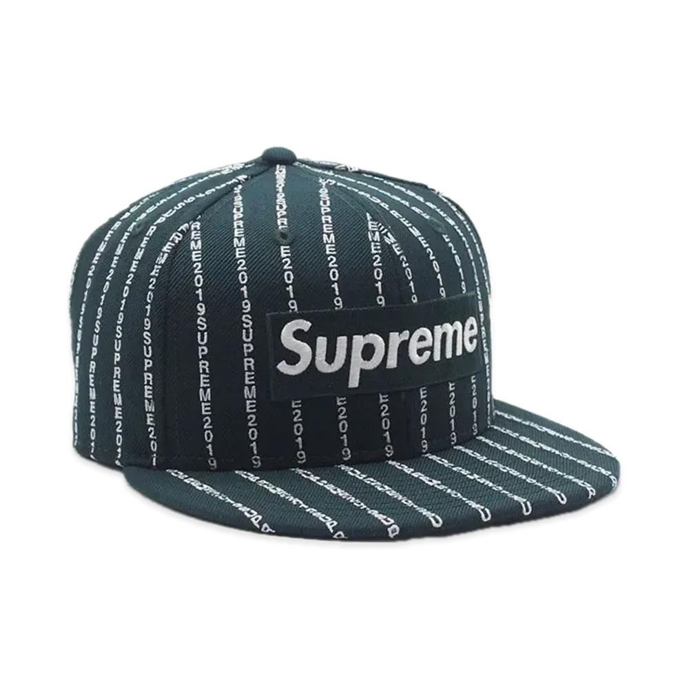 Supreme Text Stripe New Era® "Green"