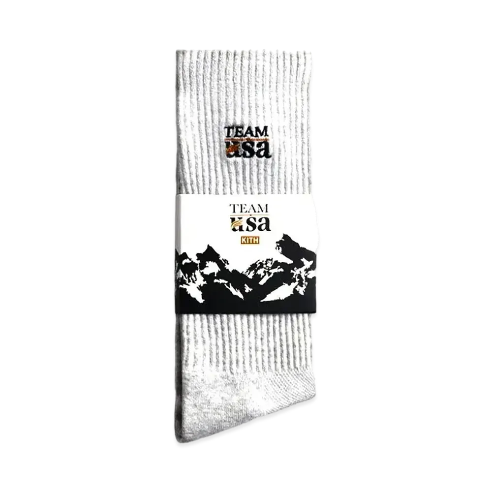 Kith x Team USA Socks "Light Heather Grey"