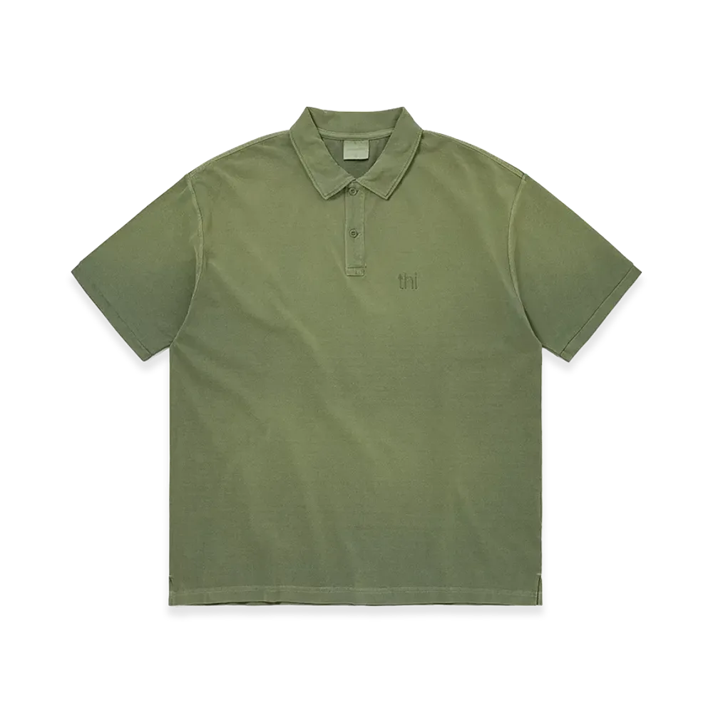 thisisneverthat Washed Polo Shirt "Olive"