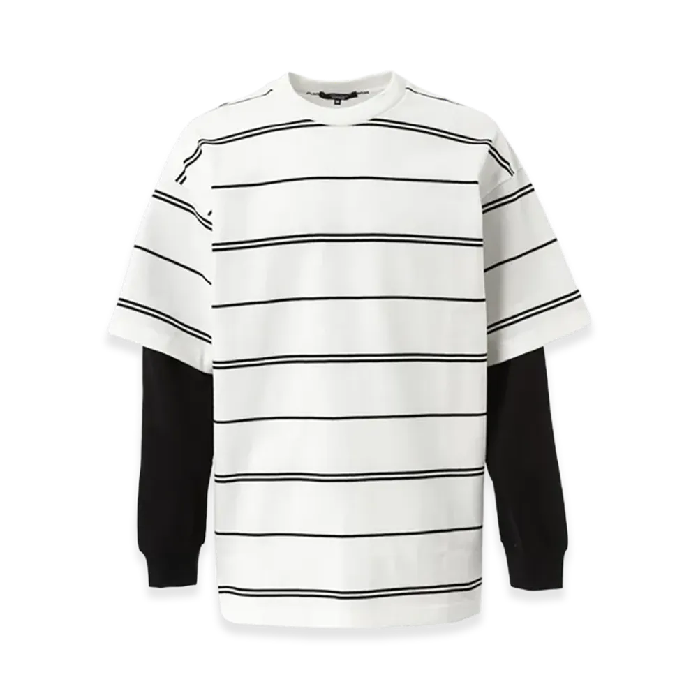 COMME des GARCONS HOMME Doubled Sleeves T-Shirts "White"