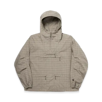 DAIWA PIER39 Tech Anorak Jacket Summer Plaid "Sage Gray"