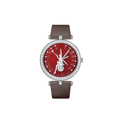 Van Cleef & Arpels Lady Arpels Feerie Rouge watch "18K White gold/Diamond"