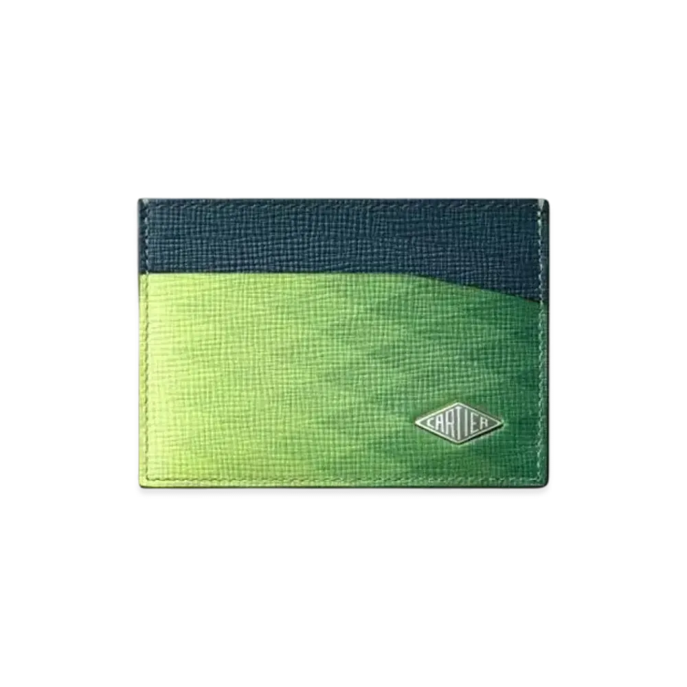 Cartier Double Card Holder, Cartier Losange "Lime"
