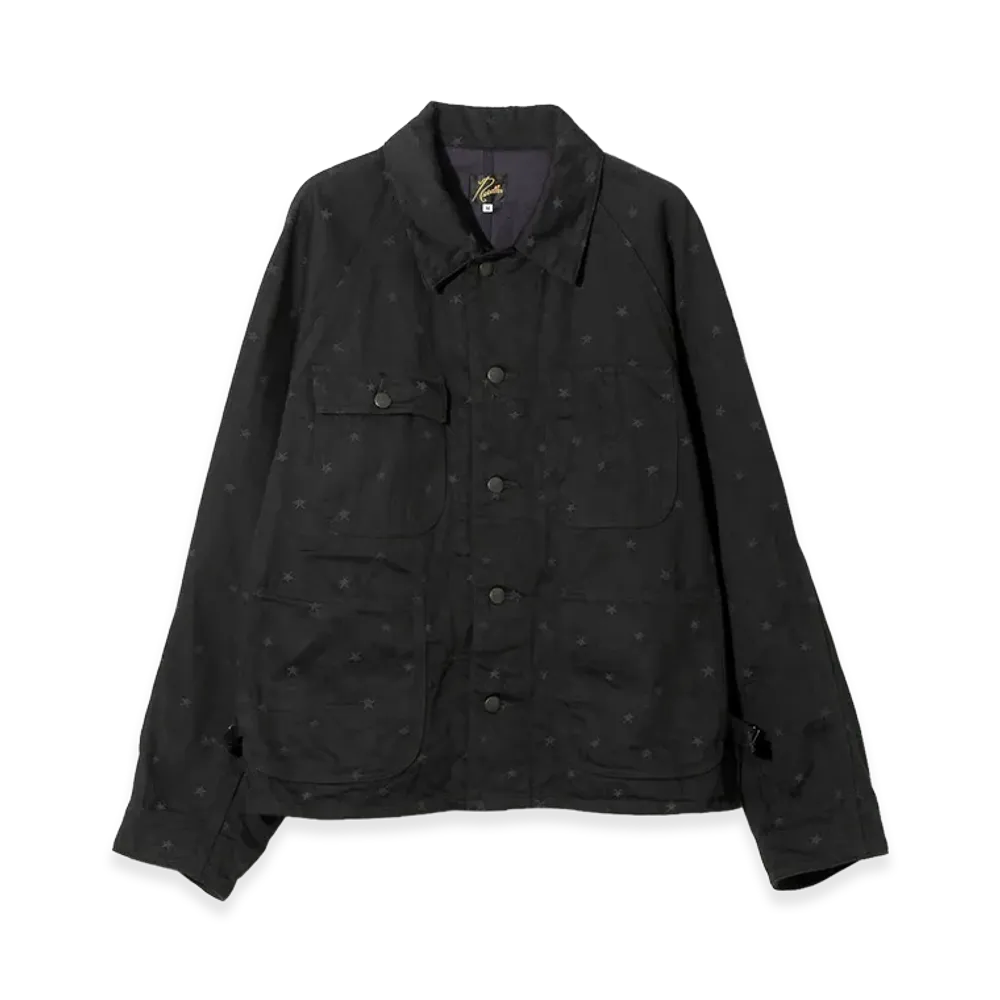 NEEDLES Short Coverall - 10oz Denim Jacquard "Black"