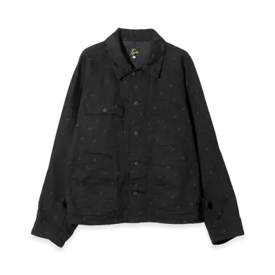 NEEDLES Short Coverall - 10oz Denim Jacquard "Black"