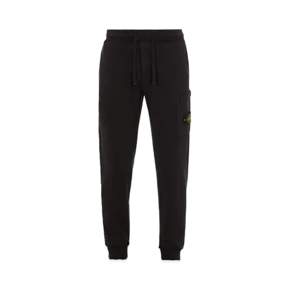 Stone Island 64520 BRUSHED COTTON FLEECE_SLIM FIT "Black"