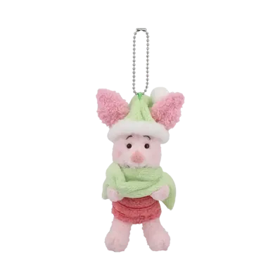BANDAI "Ichiban Kuji" -Winnie the Pooh Cozy Winter Days- D Prize Piglet warm Plush mascot