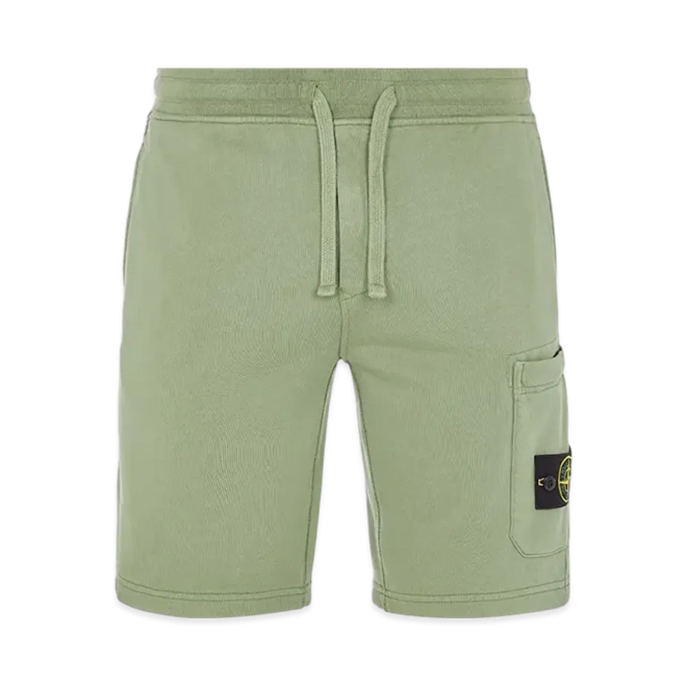 Stone Island 64651 Fleece Bermuda Shorts - 23SS "Sage Green"