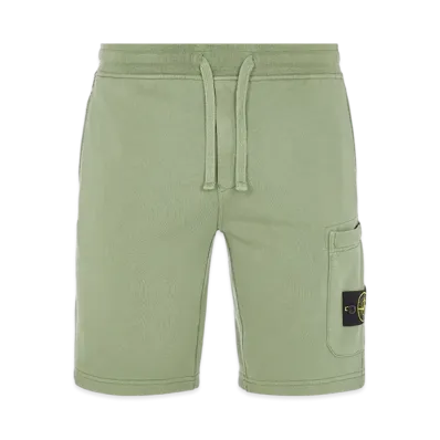 Stone Island 64651 Fleece Bermuda Shorts - 23SS "Sage Green"