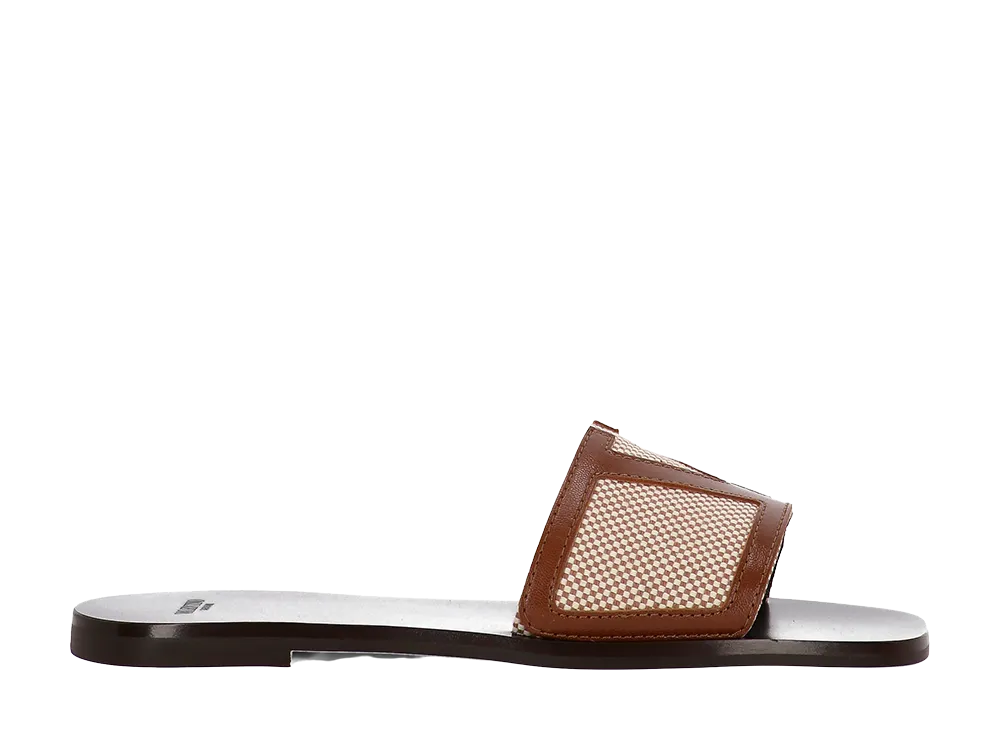 Valentino Garavani Women's Two-Tone Canvas Viva Superstar Slippers "Multicoloured"