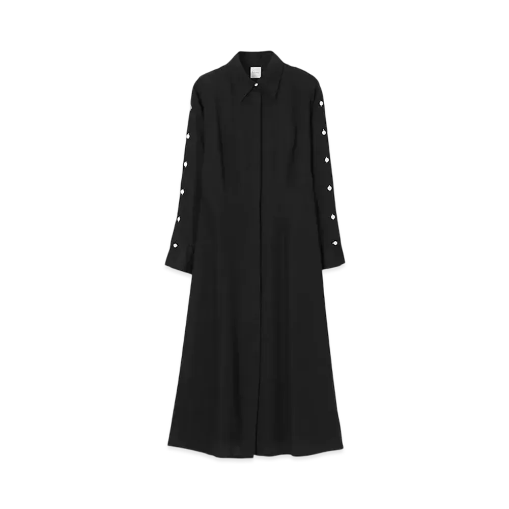 Paul Smith Women's Sleeve Button Dress "Black"