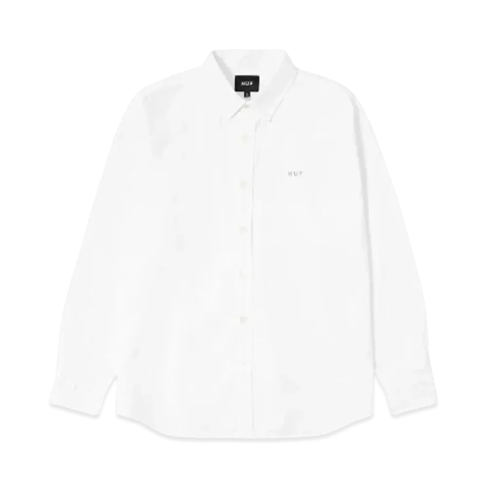 HUF OG Logo Pack Fall 24 Long Sleeve Shirt "White"