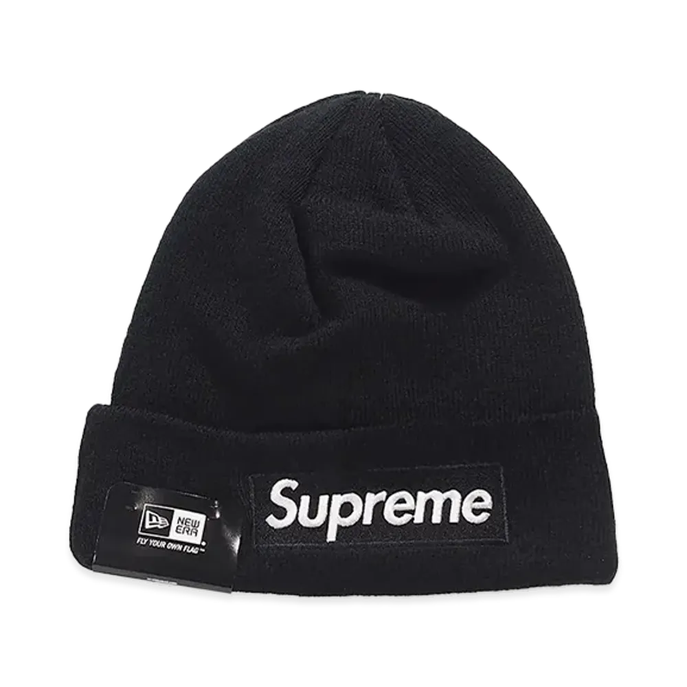 Supreme x New Era Box Logo Beanie "Black" (15FW)