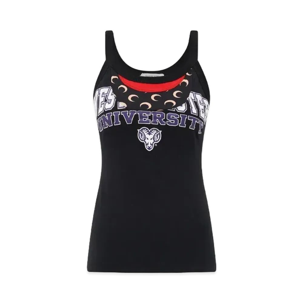 Marine Serre Regenerated Graphic T-Shirt Tank Top "Red #1"