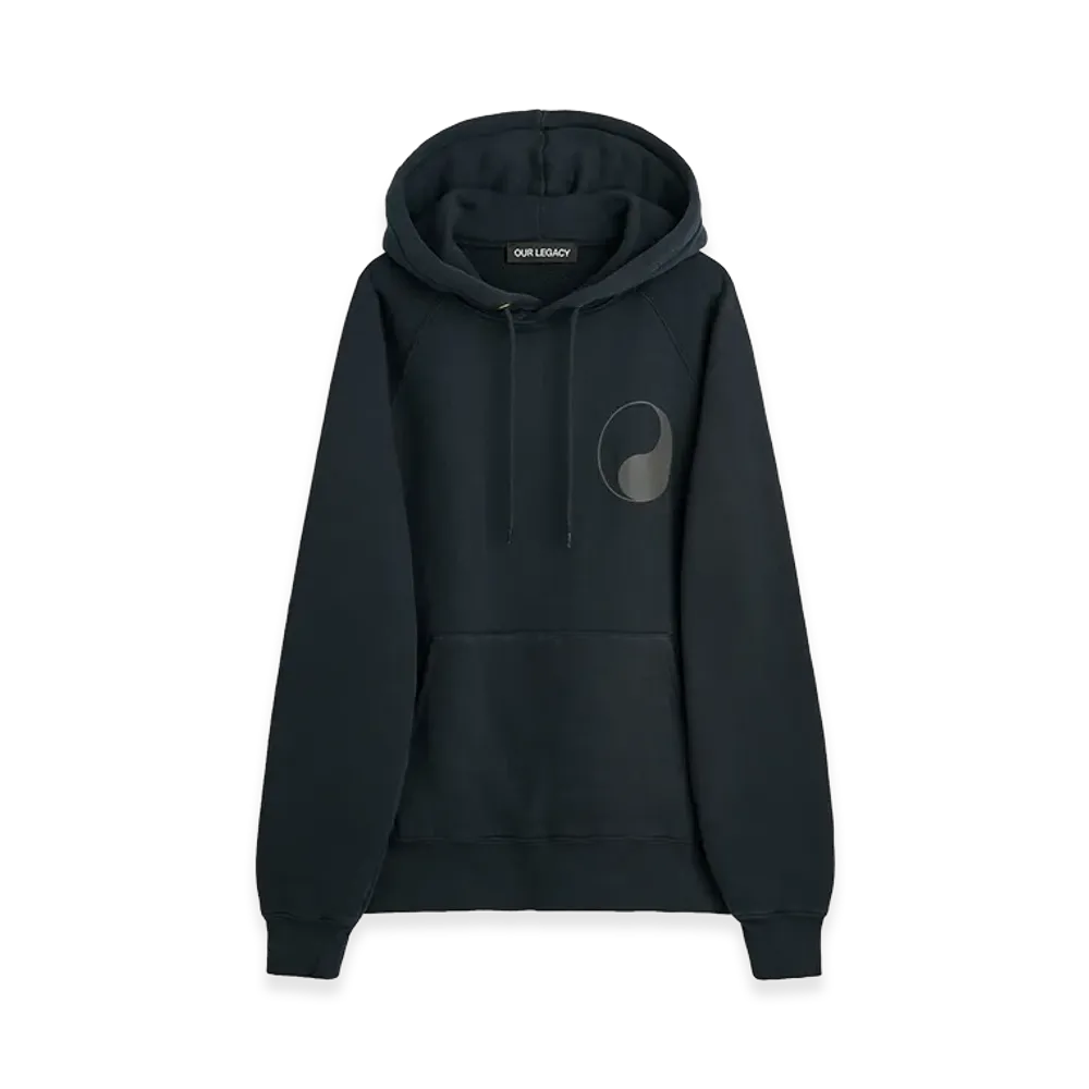 OUR LEGACY Work Shop Hood "Black Reflective Print"
