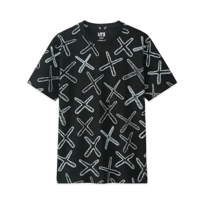 KAWS x Uniqlo All Over X Tee "Black"