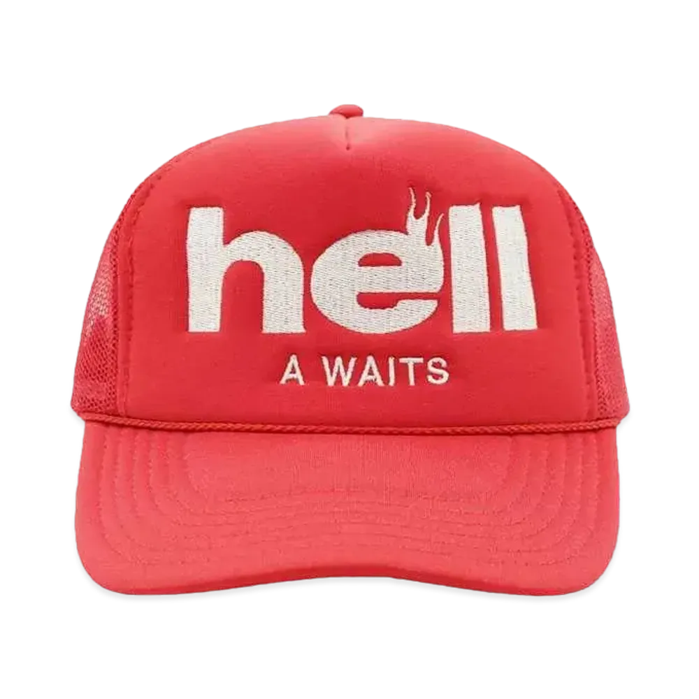 TAIN DOUBLE PUSH REVIBE MANY TIMES MESH CAP "RED"