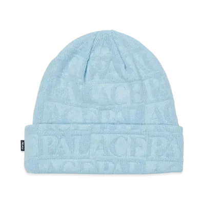PALACE EMBOSS REPEAT BEANIE "Blue"