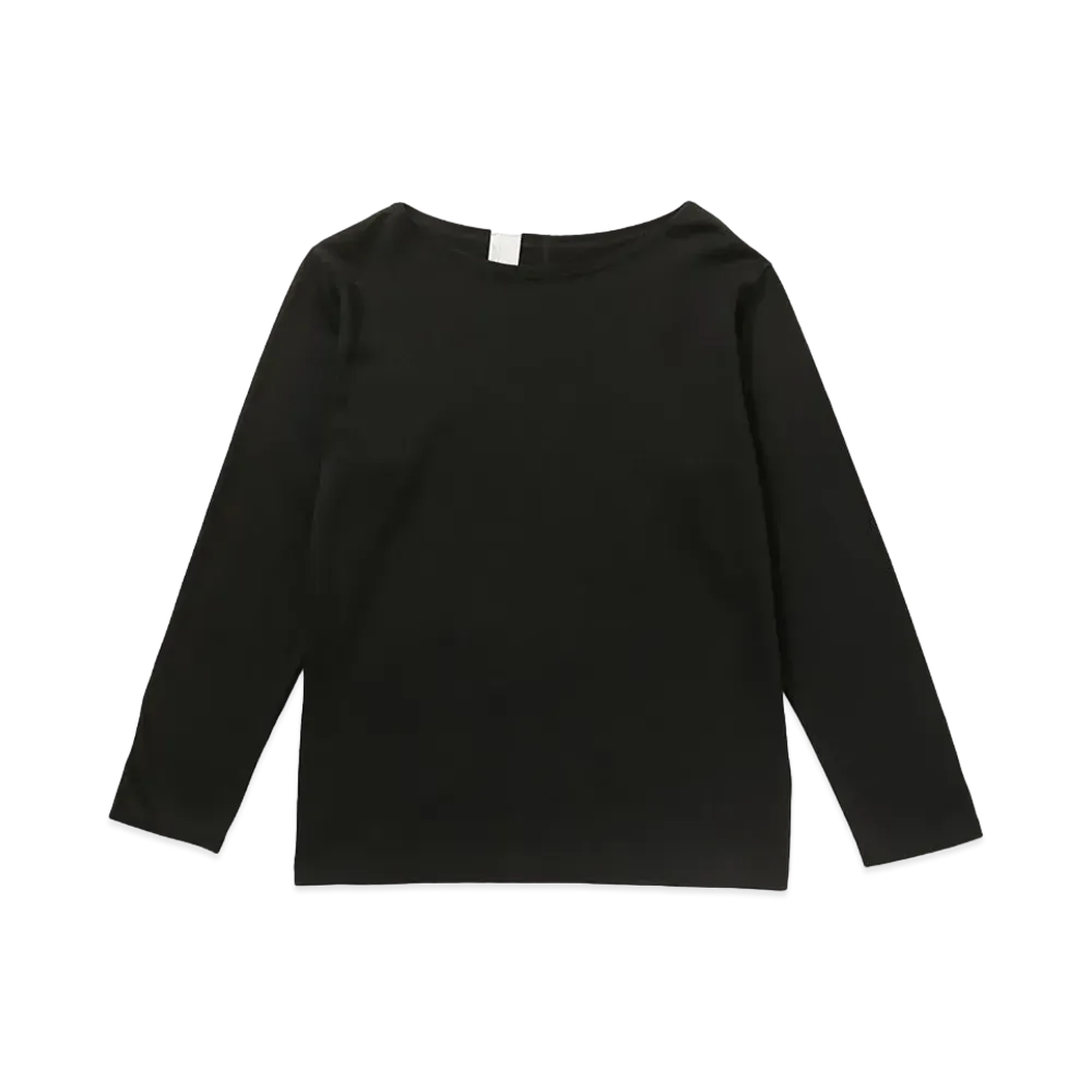 N.HOOLYWOOD Boat Neck Long Sleeve "Black"