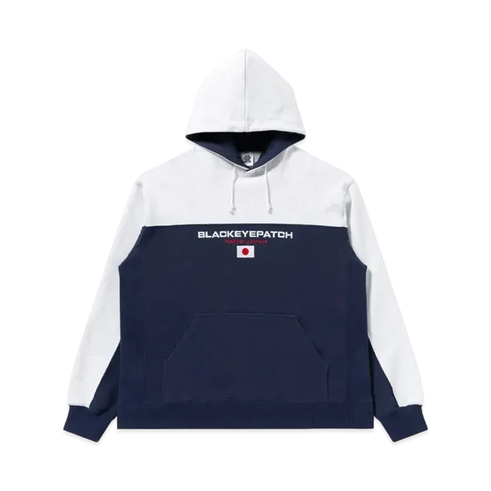 Blackeyepatch 2 Tone Japan Flag Hoodie "Navy"