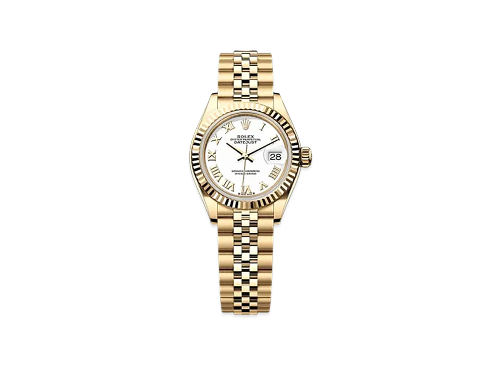 ROLEX Lady-Datejust 28mm Yellow Gold 279178 "White"