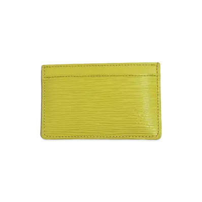 Louis Vuitton Porte Cartes Sampur Epi "Jaune Cedrat"