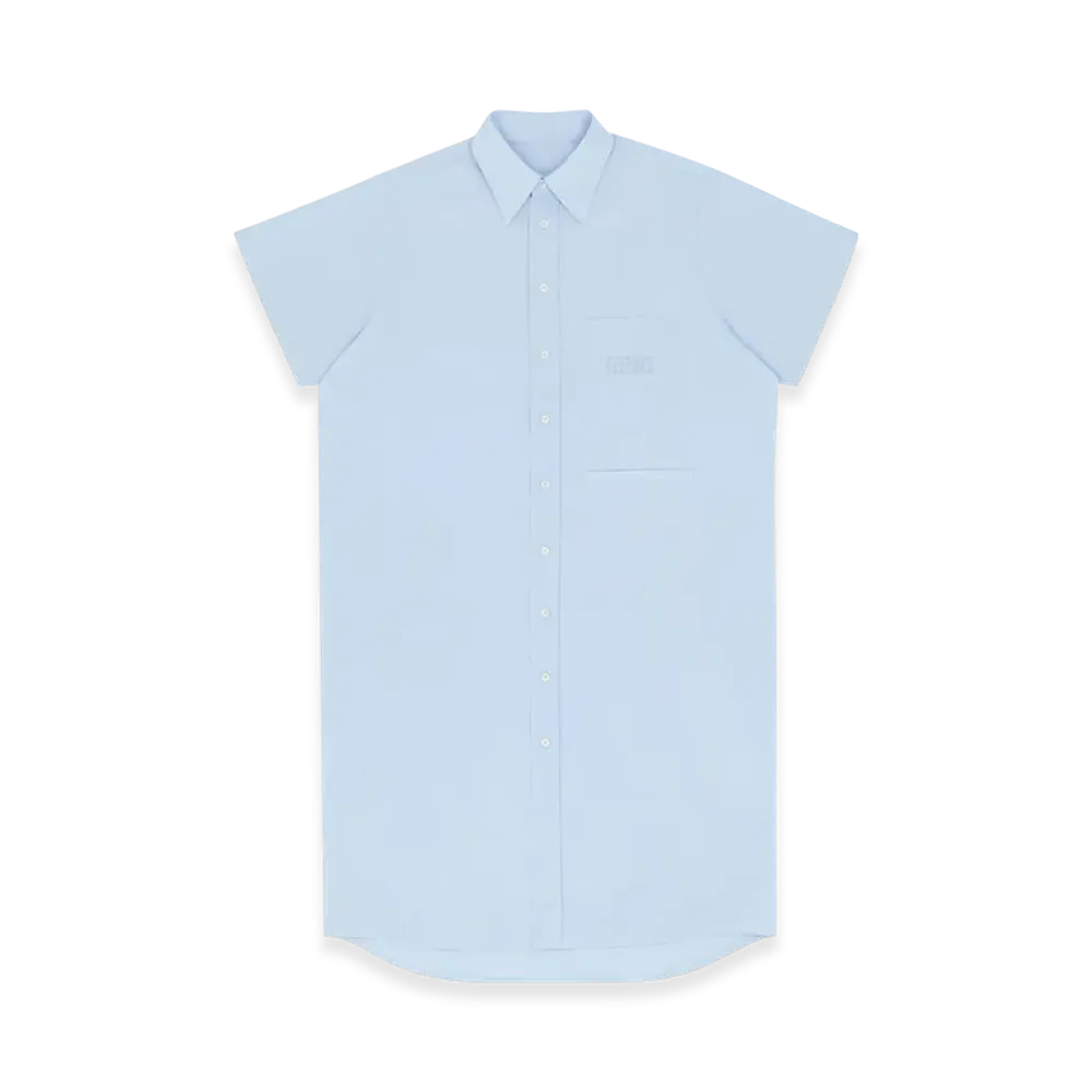 MM6 Maison Margiela Women's Oversized Shirt Dress "Light Blue"