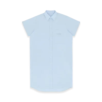 MM6 Maison Margiela Women's Oversized Shirt Dress "Light Blue"