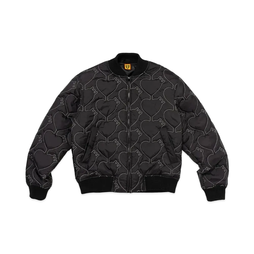HUMAN MADE Heart Quilting Jacket "Black"