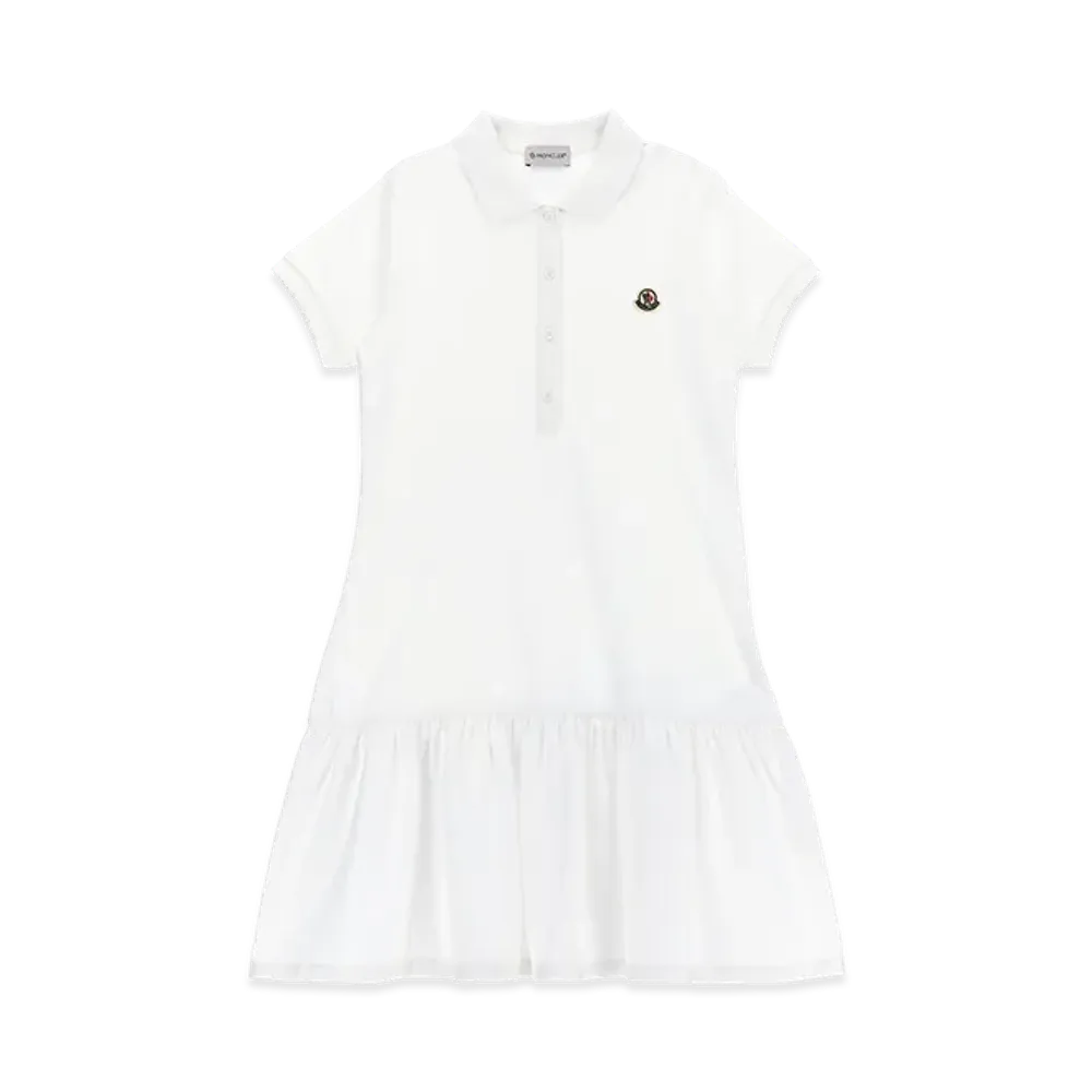MONCLER Kids Polo Dress "White"